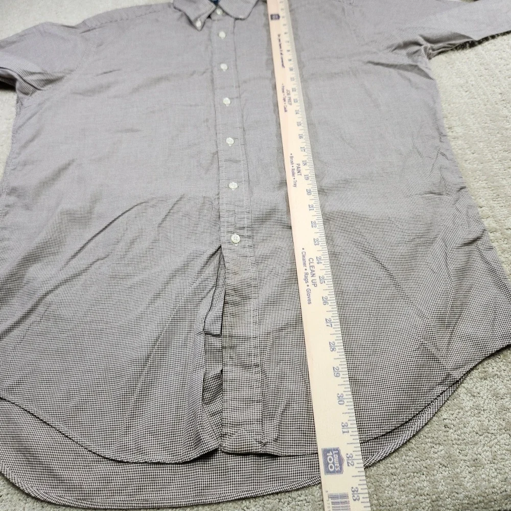 Vintage‎ Polo Ralph Lauren Shirt Men 16 (L) Yarmouth Button Down Houndstooth
